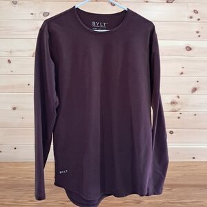 BYLT Basics Long Sleeve Shirt - Maroon